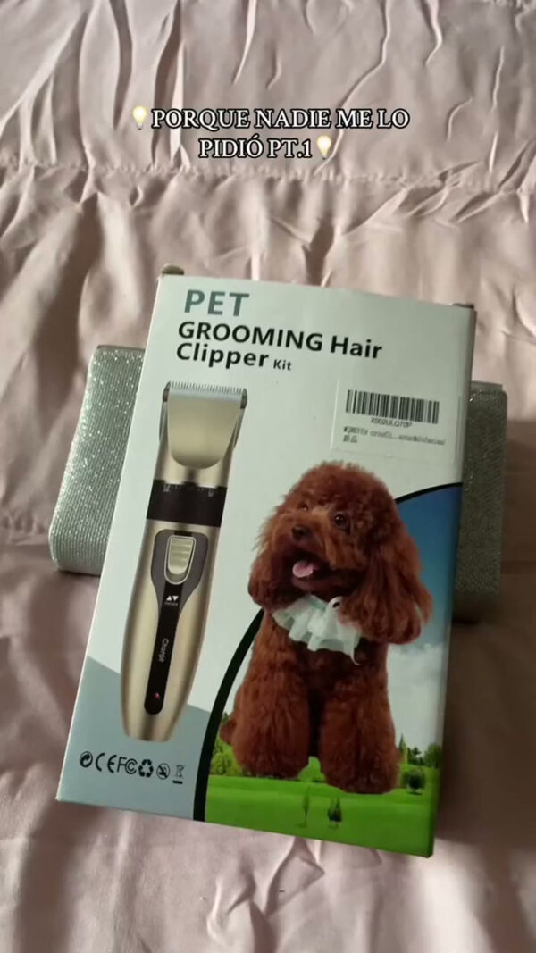 Maquina De Cortar Pelo Perros Mascotas Kit Peluqueria Dorado