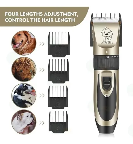 Maquina De Cortar Pelo Perros Mascotas Kit Peluqueria Dorado
