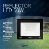 Reflector Led Exterior 50w Proyector Multiled Alta Potencia Ip65 Apto Intemperie Carcasa Negro Luz Blanco Frío