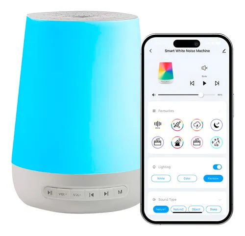 Maquina De Ruido Blanco Gadnic Funciona Con Aplicación