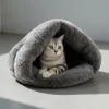 Cama Cucha De Peluche Para Gato Perro Mascota Cueva