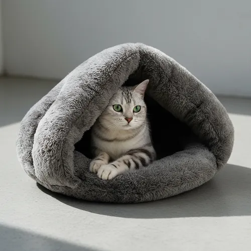 Cama Cucha De Peluche Para Gato Perro Mascota Cueva