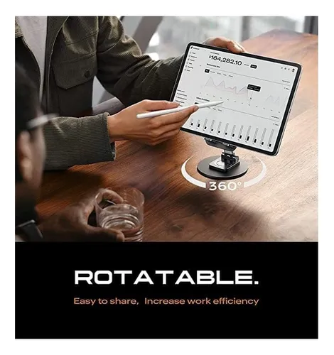 Soporte Apoya Celular Extensible Plegable Giratorio De Mesa