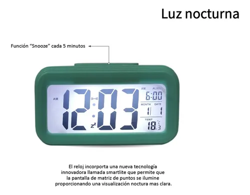 D_NQ_NP_887133-MLA87982338043_072025-O.webp Reloj despertador digital sensor luz Genérica DESPER02 color blanco