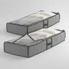D_NQ_NP_888556-MLA97560093247_112025-O.webp Bajo Cama X 2 Gris Organizadores De Tela Multiuso Bajo Cama Plegable Oragnizar Placard Multiuso Ropa Pvc Transparente Guardado Al Vacio Frazadas Colchas Cobertores