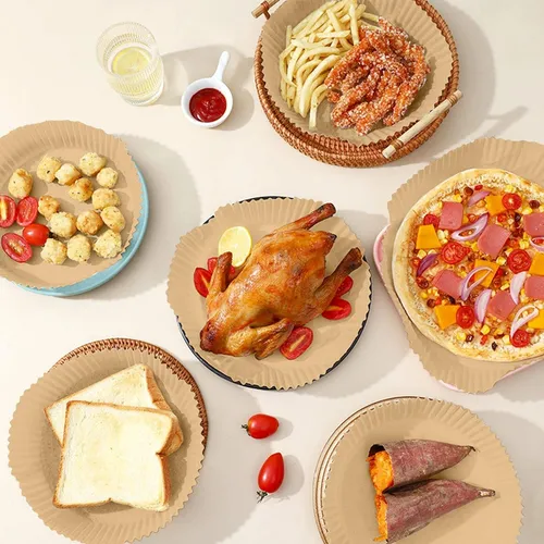 100 Papel Descartable Freidora Aire Absobente Air Fryer 20cm