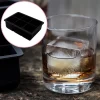 Cubetera Silicona Hielo Cuadrado Grande Molde Apto Horno Color Negro