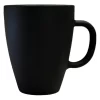 Taza Mug Vidrio Negro Mate Durax Armonia X6
