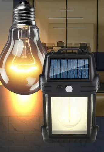 Farol De Pared Luz Led Solar Exterior Jardín Cálida X 2uni