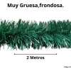 Combo 5 Boas Navideñas Verde Pino Gruesas 2mts