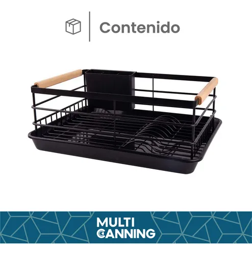 Secaplatos Bandeja Vajilla Organizador Cocina Escurridor Combinado Raitot