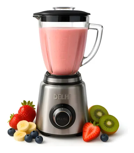 D_NQ_NP_914308-MLA95350562445_102025-O.webp Licuadora De Vaso 1000w 1.5l Acero Inox Jarra Vidrio Delhi Color Plateado