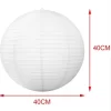 Lámpara Bola De Papel Arroz China 40 Cm Blanco