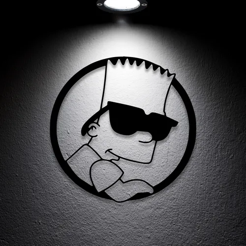 D_NQ_NP_927092-MLA79296105293_092024-O.webp Cuadro Decorativo Bart Simpson Calado En Madera Mdf Negro Negro