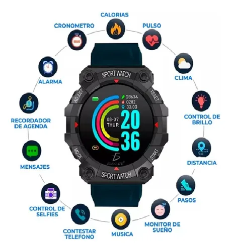 Reloj Smartwatch Fd68 Deportivo Android Ios Inteligente