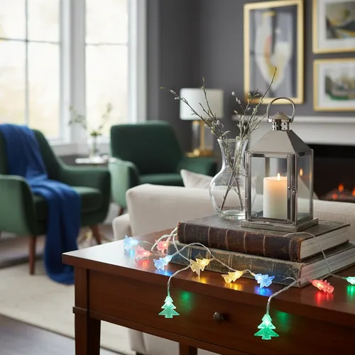 Guirnalda Luces Navidad Arbolito Pino 5metros 28luces 220v Multicolor