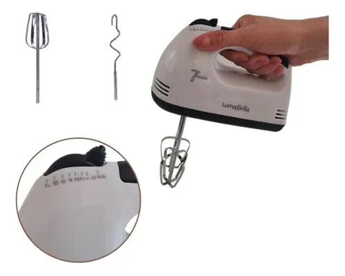 D_NQ_NP_932960-MLA86791643713_062025-O.webp Batidora De Mano Amasadora Electrica 7 Velocidades + Turbo Blanco 50 60 Hz