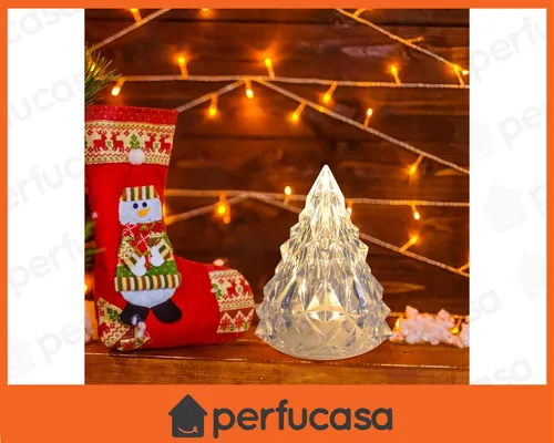 Árbol Navidad Luces Cálidas Decoración Iluminación Mesa 3u