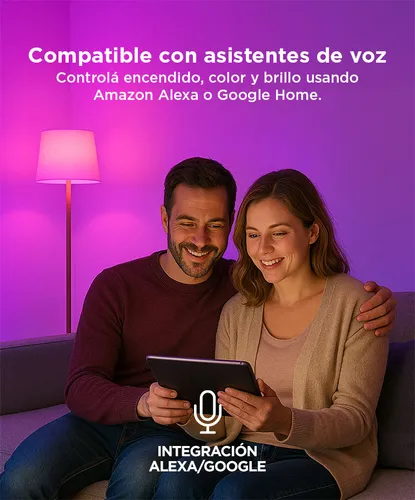 D_NQ_NP_939241-MLA91726793609_092025-O.webp Lampara Luz Led Gadnic E27 Smart Inteligente RGB Conexión Inalámbrica