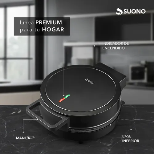 D_NQ_NP_939285-MLA82268340448_022025-O.webp Máquina Donas Suono Mini Donut Maker 7 Unidades Mini Donas Antiadherente 1200w Color Negro