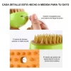 Cepillo De Vapor Para Mascotas 3 En 1 Con Spray Y Masajeador