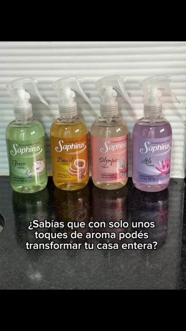 Fragancias Textiles Perfume Saphirus Pack X 12 Aromatizante