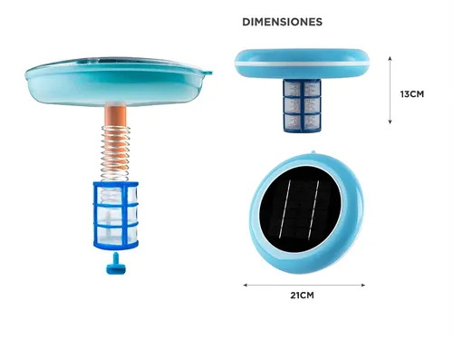 Ionizador Solar Para Pileta Gadnic L130 Panel Solar Monocristalino Pro