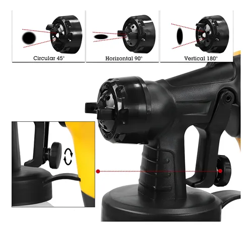 D_NQ_NP_952439-MLA95959069812_102025-O.webp Pistola De Pintura 800ml Electrica Pulverizadora Antigoteo Color Amarillo