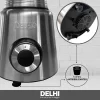 Licuadora De Vaso 1000w 1.5l Acero Inox Jarra Vidrio Delhi Color Plateado