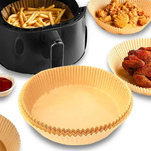 100 Papel Descartable Freidora Aire Absobente Air Fryer 20cm