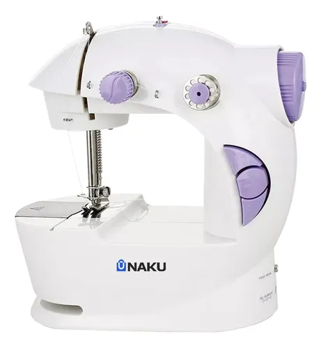 Mini Máquina De Coser Naku Mc-001 Eléctrica Portatil Puntadas Color Blanco