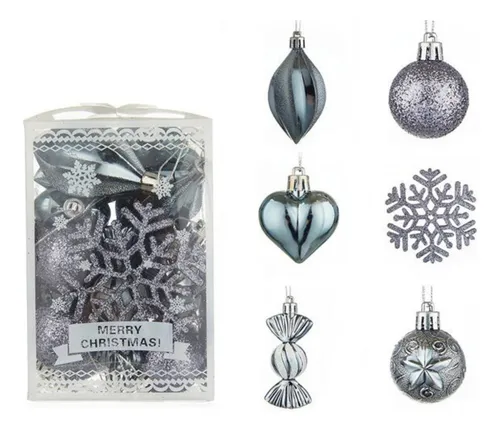 Adornos Navideños Set Decoracion 26u Surtido Navidad Bolas
