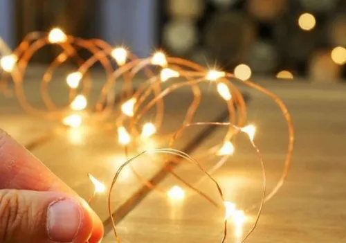 Cable Hilo Alambre Luz Led Calida 3 Mts Con Usb