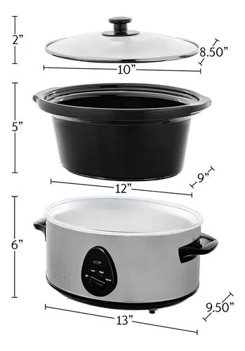 D_NQ_NP_964796-MLA84853550947_052025-O.webp Olla Coccion Lenta 3.5 Litros 4 Perso Ceramica Shabat Kosher Color Gris Frecuencia 50Hz/60Hz