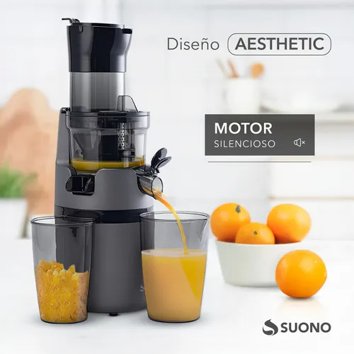 Juguera Eléctrica Suono Extracción Lenta Vertical Gris