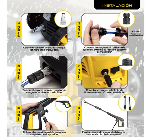 D_NQ_NP_974033-MLA96159600229_102025-O.webp Hidrolavadora Electrica Trent HLT307 1400W Alta presion 1600 Psi 110 Bar con Accesorios