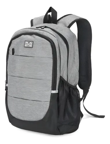 D_NQ_NP_974949-MLA96089673773_102025-O.webp Mochila Porta Notebook 15.6 Urban Antirrobo Oxford Musette Gris Liso