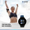 Smartwatch Deportivo Fitness Bluetooth Colores Android Ios M Negro Azul Negro