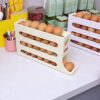 Huevera Deslizante Organizador De Huevos Apilable Cavidades De 3 Niveles Dispensador Para Heladera, Mantener Orden Almacenamiento Y Frescura Levys Bazar