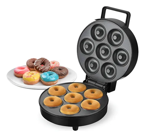 D_NQ_NP_979924-MLA95709705470_102025-O.webp Máquina Donas Suono Mini Donut Maker 7 Unidades Mini Donas Antiadherente 1200w Color Negro