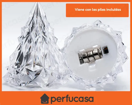 Árbol Navidad Luces Cálidas Decoración Iluminación Mesa 3u