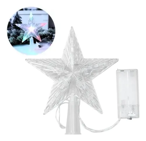 D_NQ_NP_984837-MLA90902556832_082025-O.webp Punta De Árbol Navideño Estrella Guirnalda Pilas Decoración Multicolor