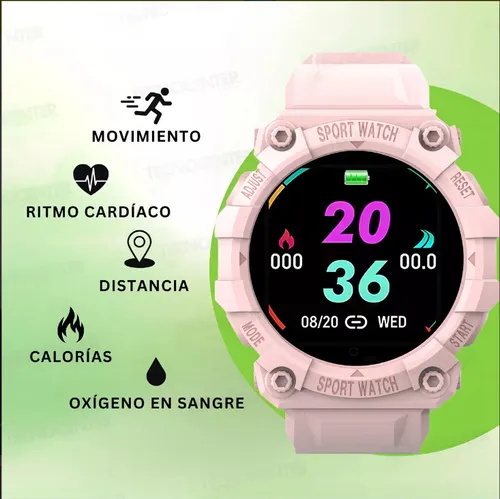 Smartwatch Reloj Inteligente Deportivo Ruffo Rf-fd68 Rosa