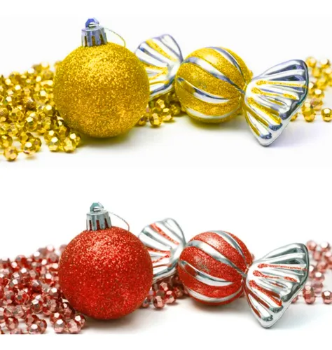 Adornos Navideños Set Decoracion 26u Surtido Navidad Bolas