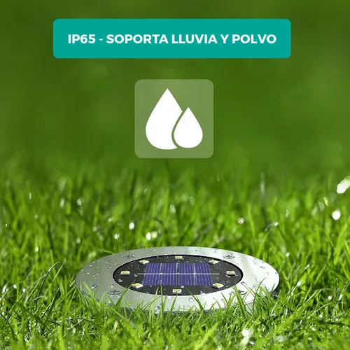 Estaca Solar Pinche Nexum 8 Leds X 4 Unidades Fría O Cálida Estructura Luz cálida