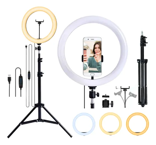 Aro De Luz Led Bodeltec 26 Cm Con Trípode 2 Metros