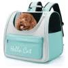 Mochila Hello Cat Para Mascotas Gatos Y Perros Suono Color Celeste