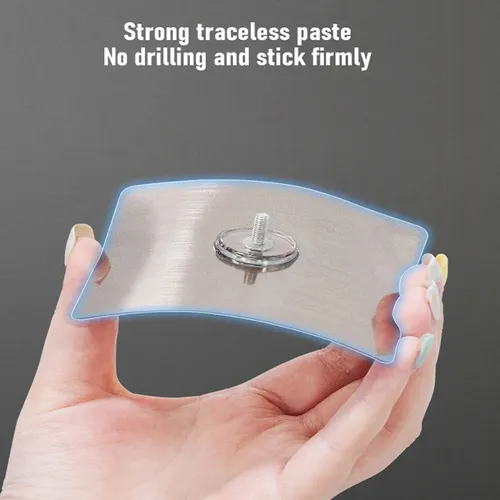 Pack x2 Estantes Repisas Con Adhesivos Para Ducha, Baño y Cocina -- Organizador Baño Ducha Metálico Negro Mate con Instalación sin Perforaciones Estante Shampoo Jabonera Levys Bazar