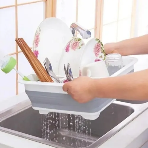 D_NQ_NP_998995-MLA92554265738_092025-O.webp Secaplatos Escurridor Silicona Plegable Cocina Gris