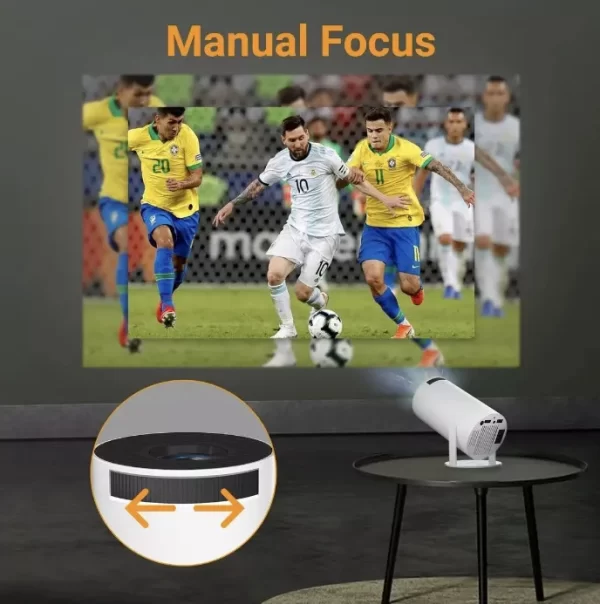 Proyector Led Smart Android 11 Fhd 4500 Lumenes Wifi Bt Color Blanco